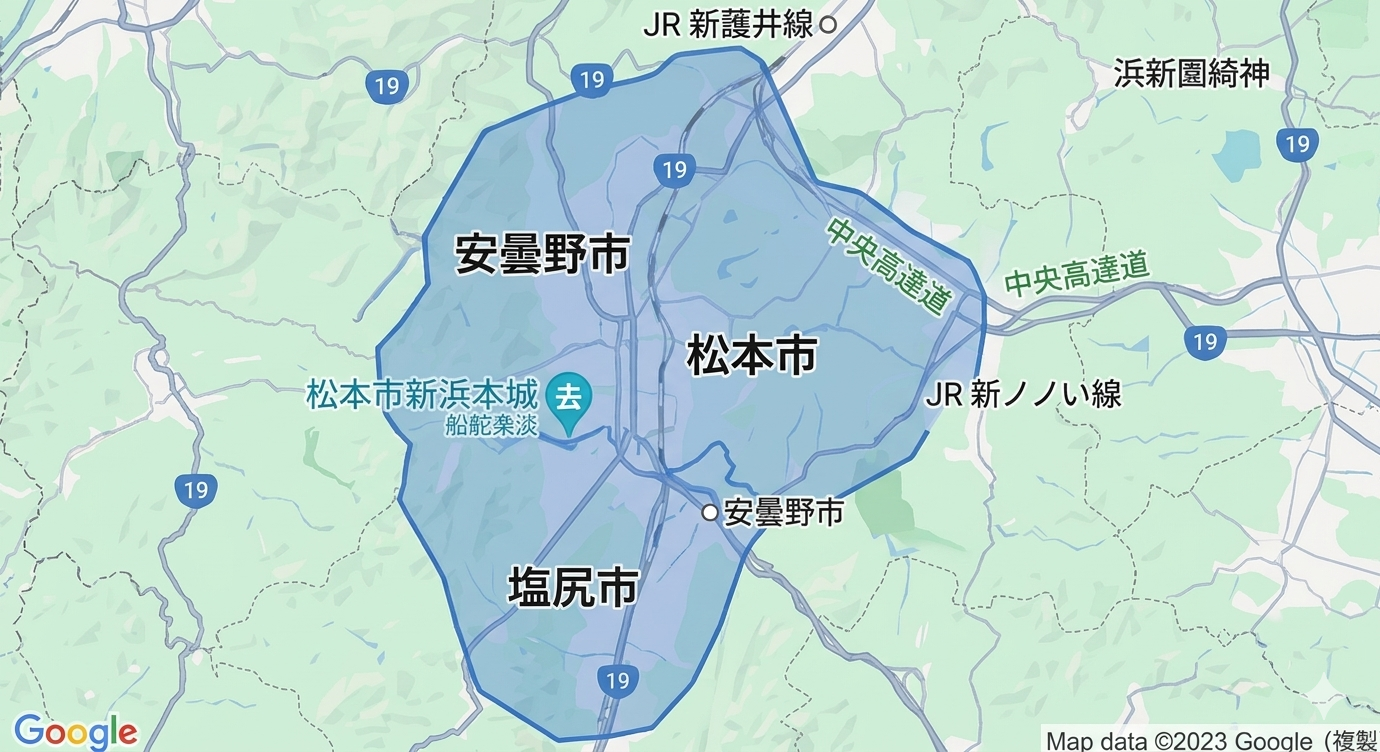 長野県の地図