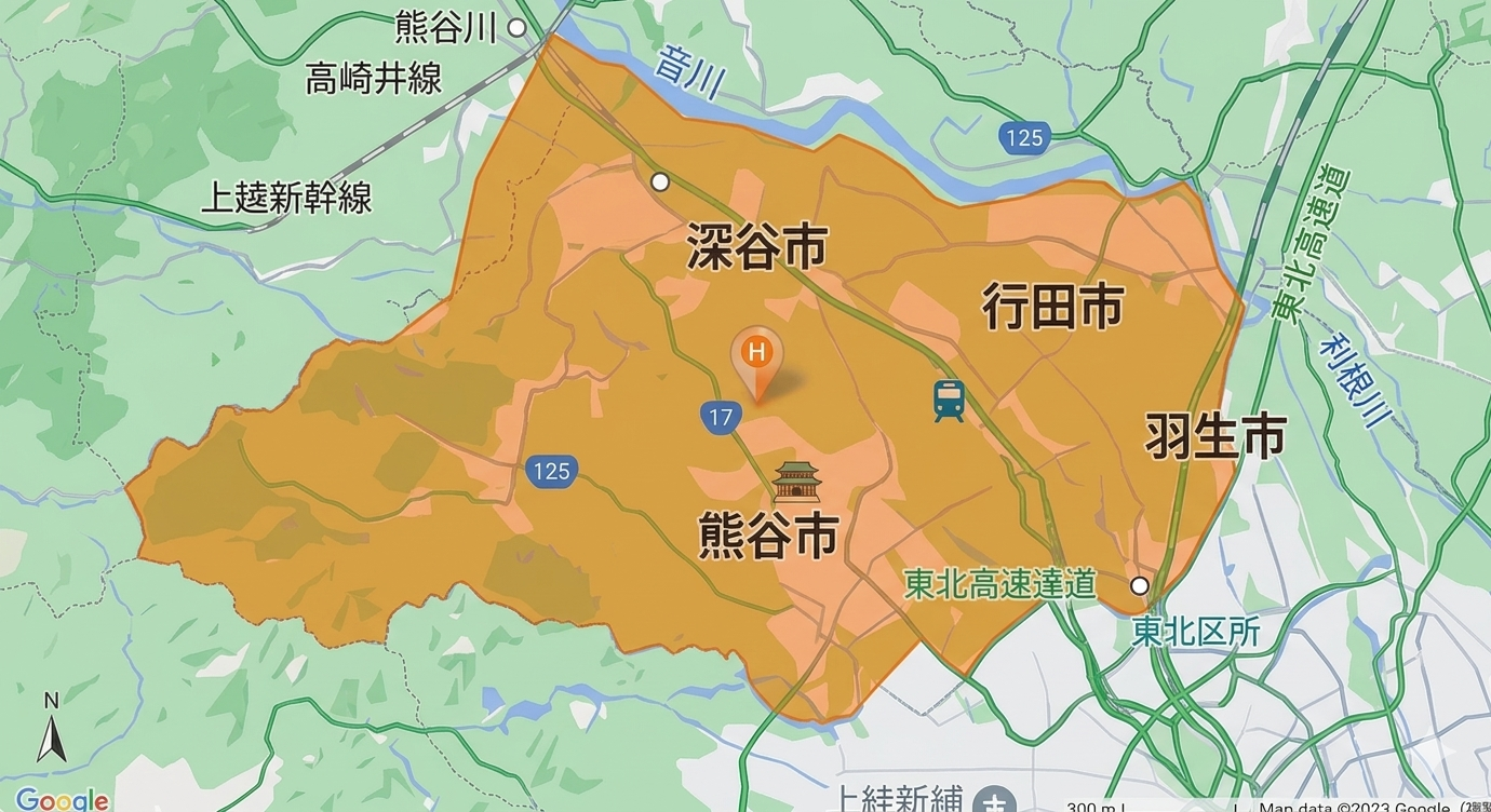 埼玉県の地図